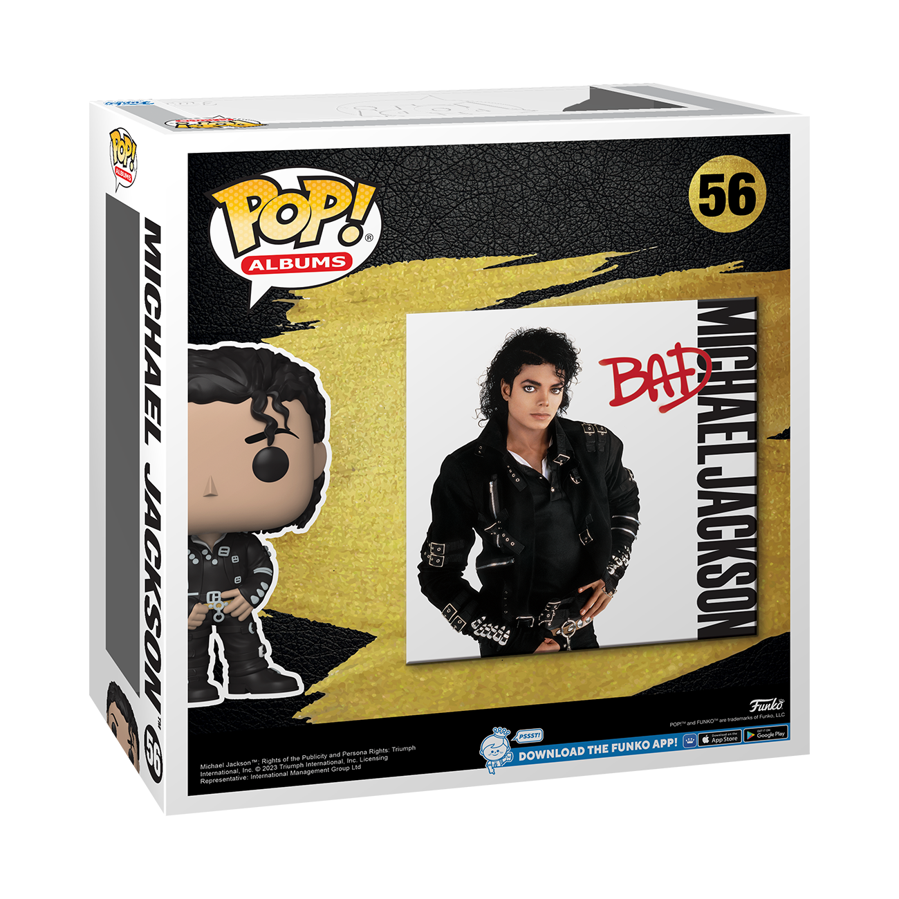 MICHAEL JACKSON BAD FUNKO POP VINYL ALBUM COVER ROCKS #56