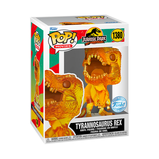 TYRANNOSAURUS REX AMBER EXCLUSIVE 30TH ANNIVERSARY FUNKO POP JURASSIC PARK #1380 PRE ORDER