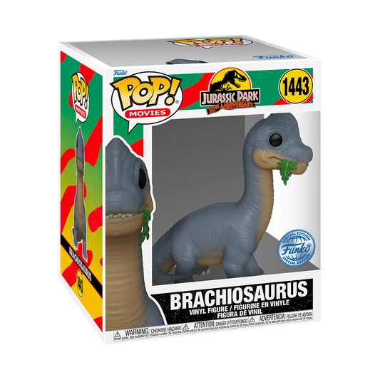BRACHIOSAURUS 6" EXCLUSIVE FUNKO POP MOVIES JURASSIC PARK 10TH ANNIVERSARY #1443 PRE ORDER
