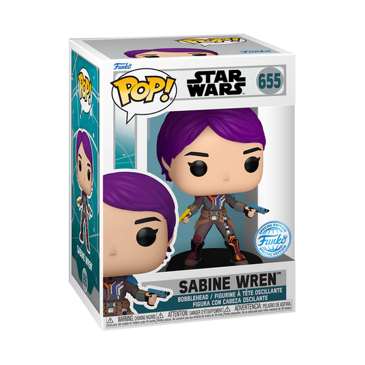 SABINE WREN EXCLUSIVE FUNKO POP STAR WARS AHSOKA #655 PRE ORDER