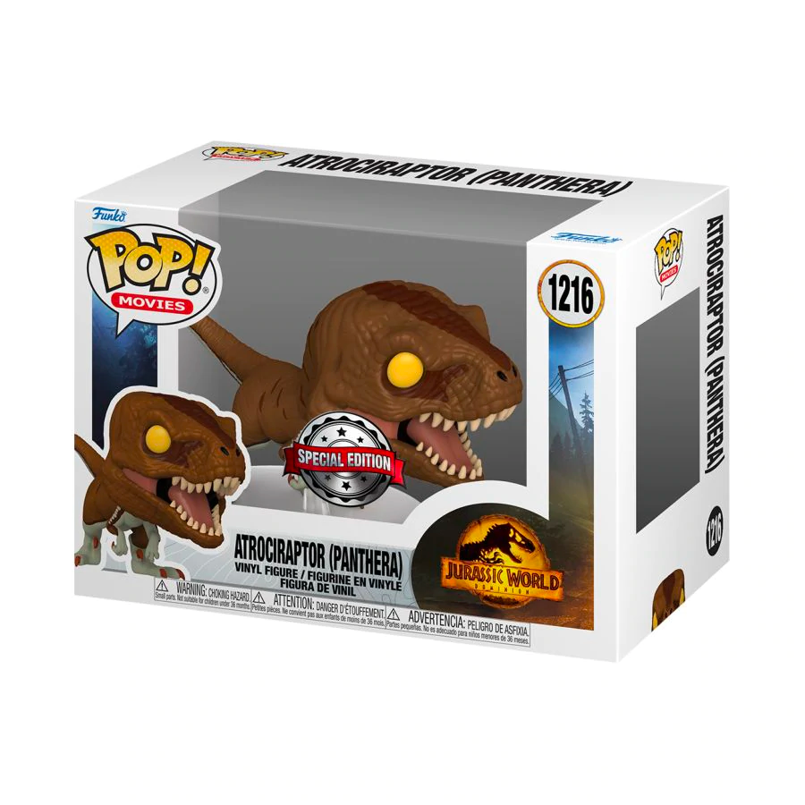 ATROCIRAPTOR PANTHERA EXCLUSIVE FUNKO POP JURASSIC WORLD 3 DOMINION #1216 PRE ORDER