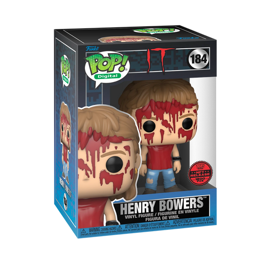 HENRY BOWERS EXCLUSIVE LIMITED EDITION 1800 PIECES FUNKO POP LEGENDARY NFT PHYSICAL REDEEMABLE IT #184 PRE ORDER