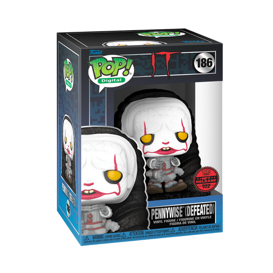 PENNYWISE DEFEATED EXCLUSIVE LIMITED EDITION 999 PIECES FUNKO POP IT MOVIE NFT PHYSICAL REDEEMABLE PRE ORDER