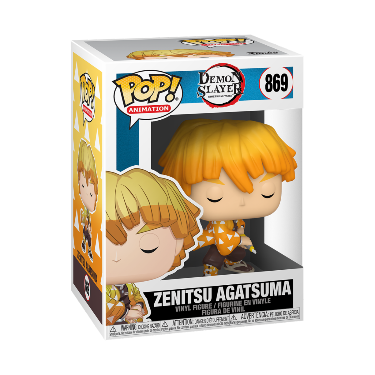 ZENITSU AGATSUMA FUNKO POP ANIMATION DEMON SLAYER #869 PRE ORDER