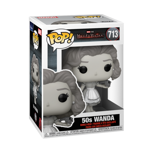 50'S WANDA FUNKO POP MARVEL WANDAVISION ELIZABETH OLSEN #713</p> In Stock</p><BR>In Stock<BR>In Stock Safety Information<br>Warning: Not suitable for children under 3 years. Small Parts.
