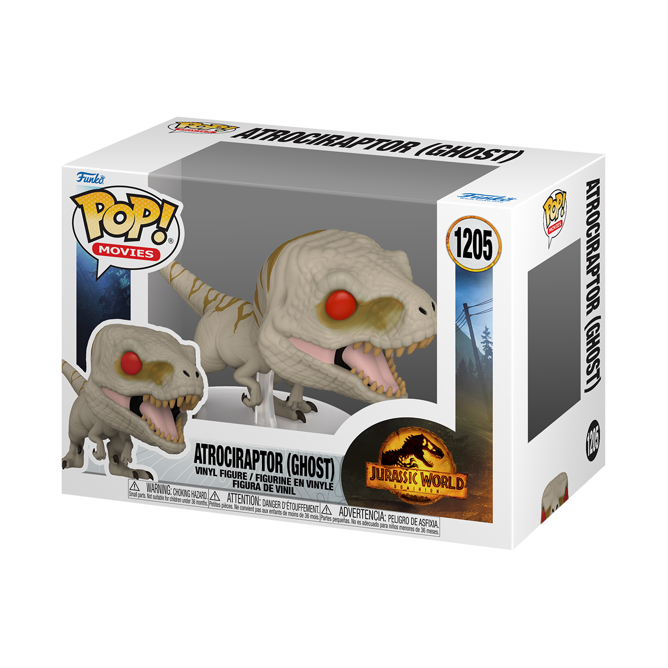 ATROCIRAPTOR GHOST FUNKO POP! JURASSIC WORLD 3 DOMINION #1205 PRE ORDER