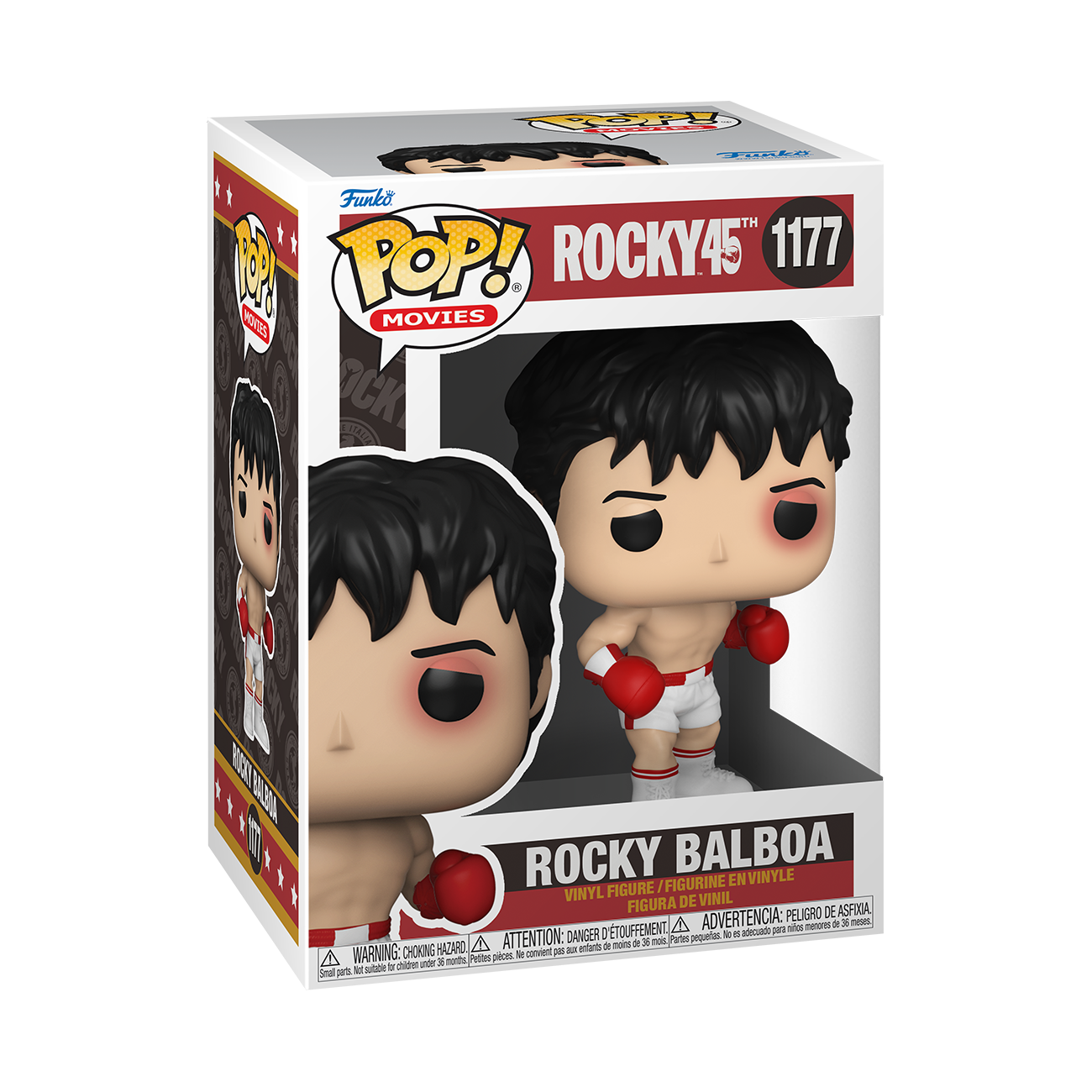 ROCKY BALBOA FUNKO POP! MOVIES 45TH ANNIVERSARY SYLVESTER STALLONE BOXING #1177</p><BR>In Stock<BR>In Stock Safety Information<br>Warning: Not suitable for children under 3 years. Small Parts.