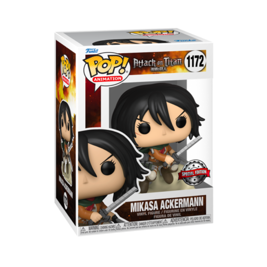 MIKASA ACKERMAN EXCLUSIVE FUNKO POP! ANIMATION ATTACK ON TITAN #1172 PRE ORDER