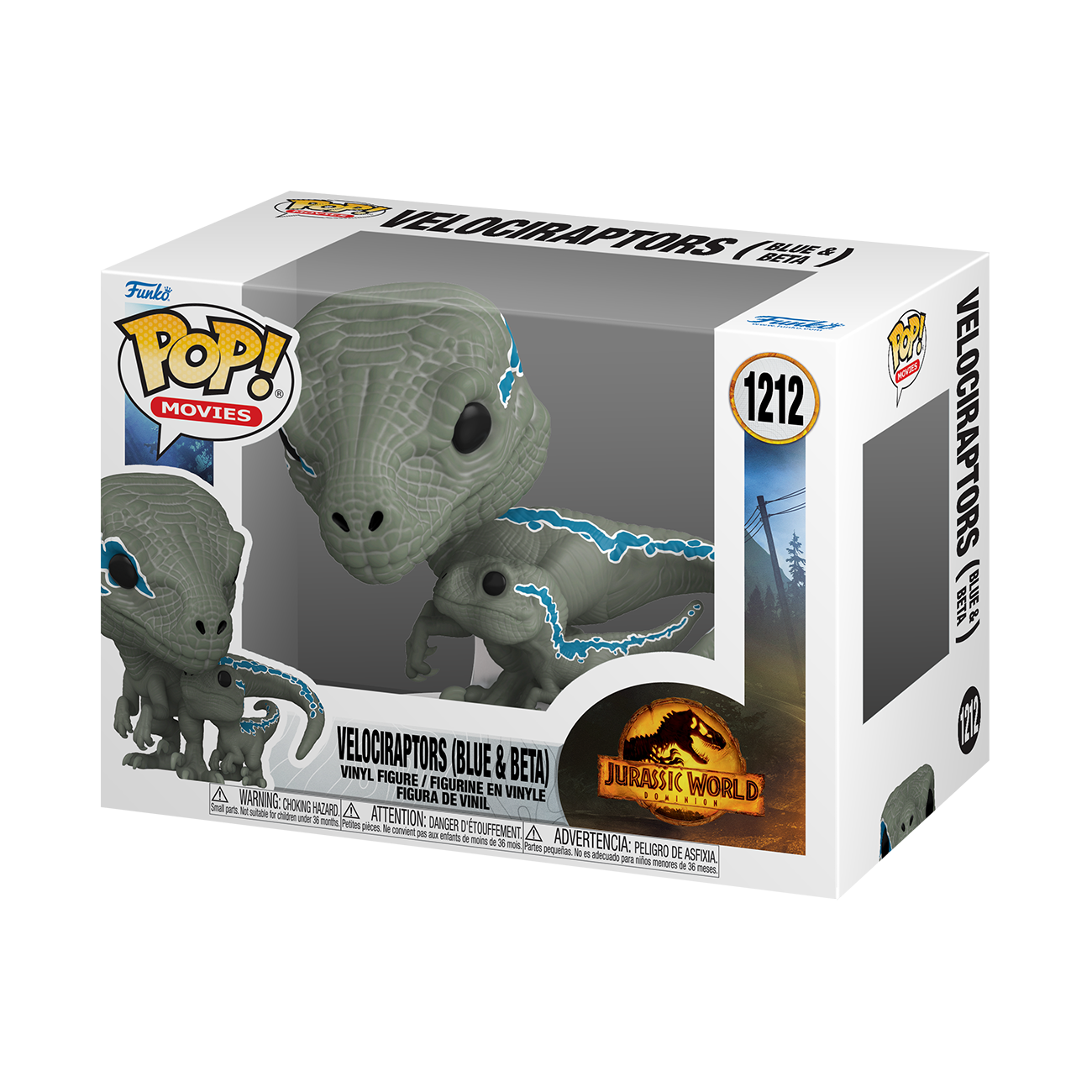 VELOCIRAPTORS BLUE & BETA JURASSIC WORLD 3 DOMINION #1212 FUNKO POP! VINYL PRE ORDER