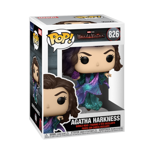 AGATHA HARKNESS FUNKO POP MARVEL WANDAVISION KATHRYN HAHN #826</p><BR>In Stock<BR>In Stock Safety Information<br>Warning: Not suitable for children under 3 years. Small Parts.