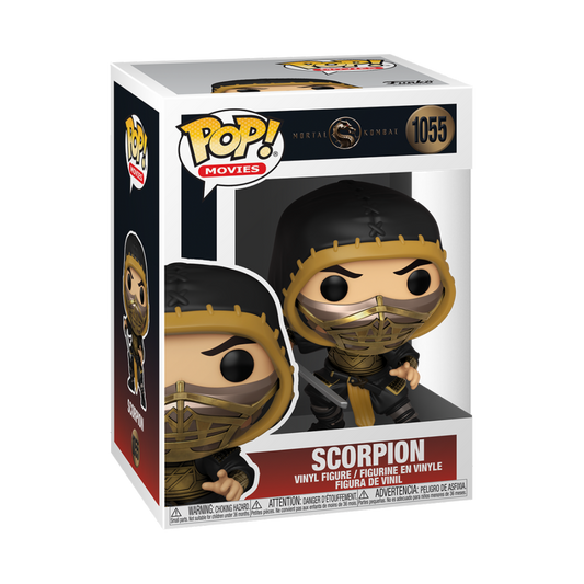 SCORPION FUNKO POP MOVIES MORTAL KOMBAT #1055 FUNKO POP! VINYL