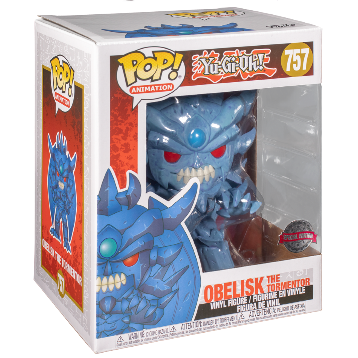 OBELISK THE TORMENTOR 6" EXCLUSIVE FUNKO POP ANIMATION ANIME YU-GI-OH! 757