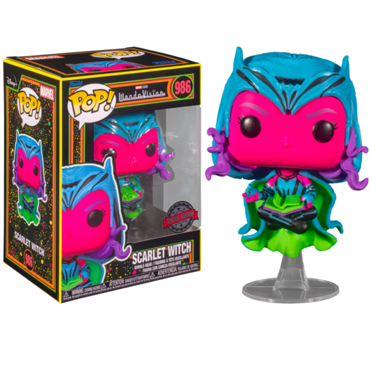 SCARLET WITCH DARKHOLD BOOK BLACKLIGHT EXCLUSIVE FUNKO POP MARVEL WANDAVISION 986 PRE ORDER