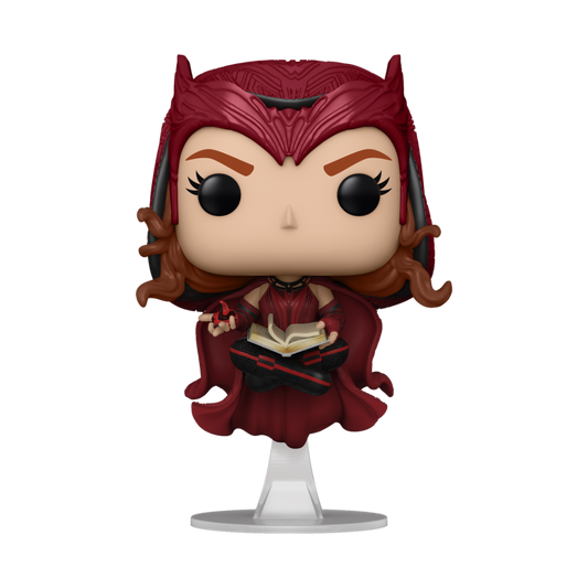 FUNKO SCARLET WITCH WITH DARKHOLD BOOK, MARVEL WANDAVISION POP VINYL