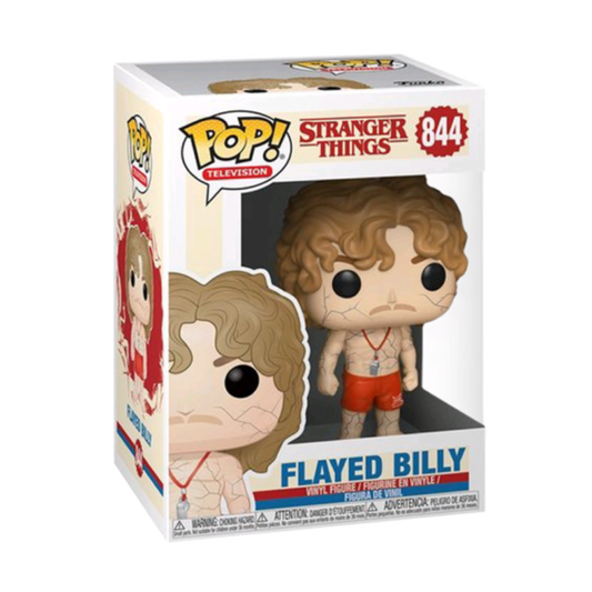 FUNKO BILLY, FLAYED BILLY, BILLY HARGROVE, POP! VINYL, STRANGER THINGS, DACRE MONTGOMERY, 844