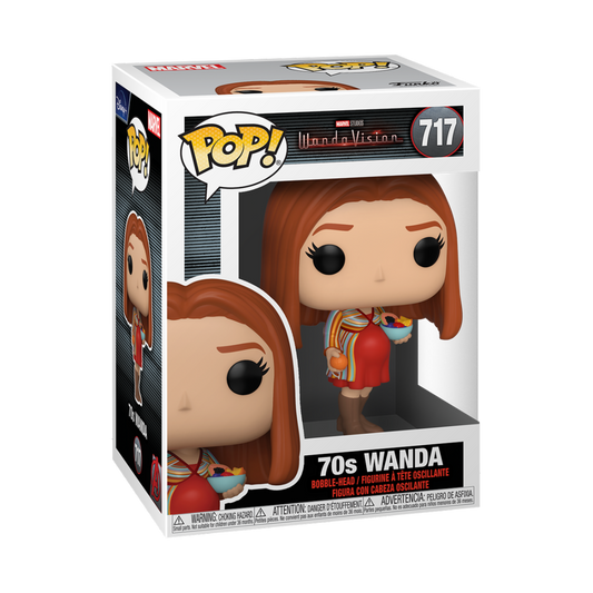 70'S WANDA FUNKO POP MARVEL WANDAVISION ELIZABETH OLSEN #717</p><BR>In Stock<BR>In Stock Safety Information<br>Warning: Not suitable for children under 3 years. Small Parts.