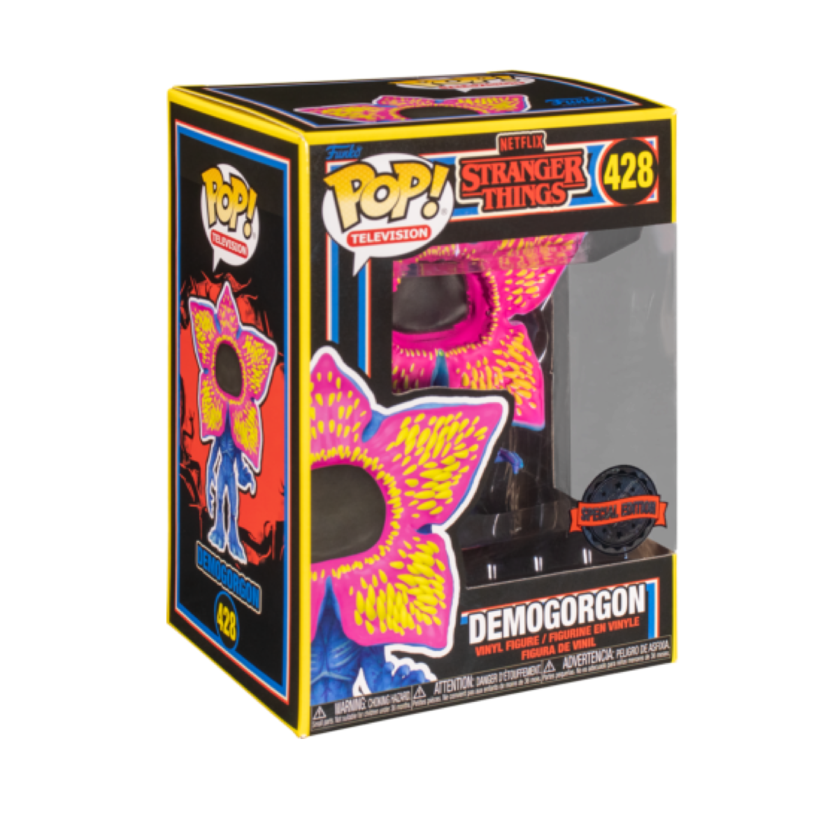 DEMOGORGON BLACKLIGHT EXCLUSIVE FUNKO POP STRANGER THINGS #428