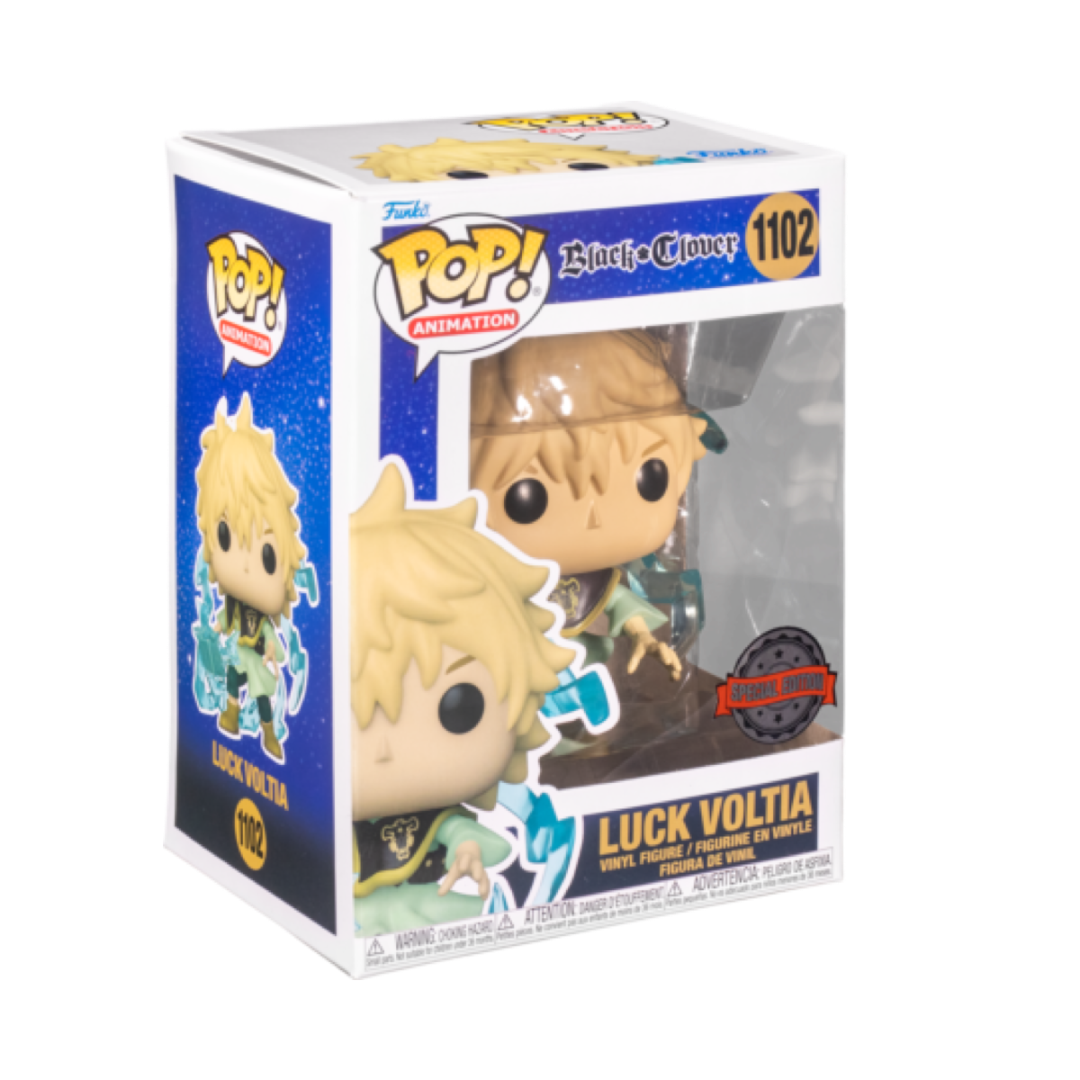 LUCK VOLTIA EXCLUSIVE FUNKO POP! ANIMATION BLACK CLOVER ANIME #1102 PRE ORDER