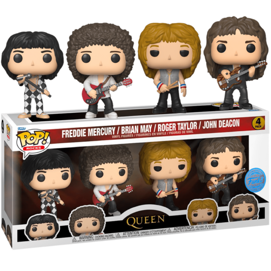 QUEEN 4 PACK EXCLUSIVE FUNKO POP ROCKS BAND PRE ORDER