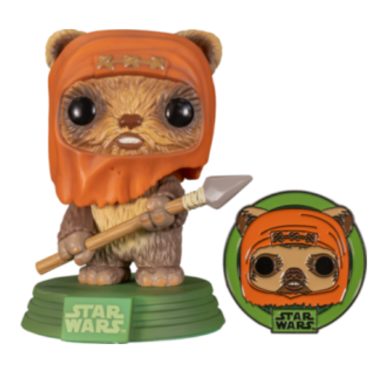 FUNKO WICKET W WARRICK EXCLUSIVE + PIN POP MOVIES STAR WARS ENDOR EWOKS #290 PRE ORDER