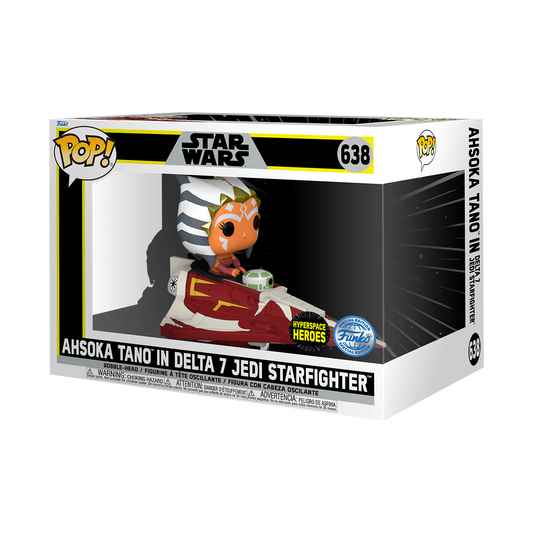 AHSOKA TANO DELTA 7 JEDI STARFIGHTER EXCLUSIVE FUNKO POP STAR WARS 638 PRE ORDER