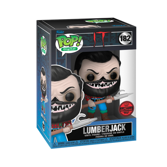 LUMBERJACK EXCLUSIVE LE1800 FUNKO POP LEGENDARY NFT PHYSICAL REDEEMABLE IT #182 PRE ORDER Q2/Q3 2024