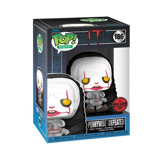 PENNYWISE DEFEATED EXCLUSIVE LIMITED EDITION 999 PIECES FUNKO POP IT MOVIE NFT PHYSICAL REDEEMABLE PRE ORDER Q2/Q3 2024