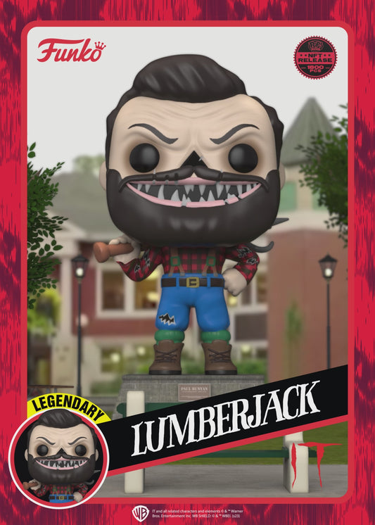 LUMBERJACK EXCLUSIVE LE1800 FUNKO POP LEGENDARY NFT PHYSICAL REDEEMABLE IT #182 PRE ORDER Q2/Q3 2024