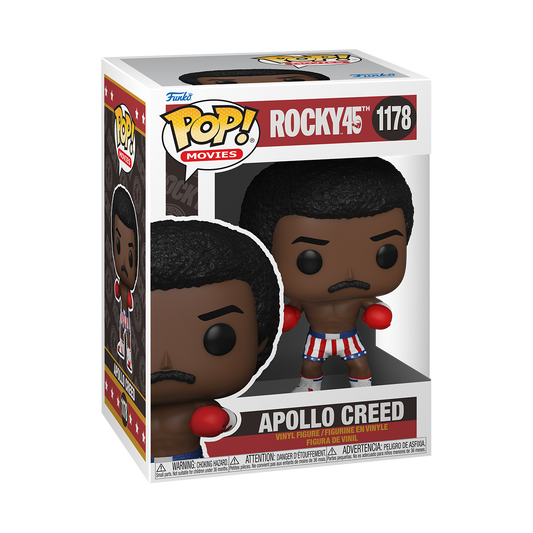  APOLLO CREED FUNKO POP! MOVIES ROCKY 45TH ANNIVERSARY CARL WEATHERS BOXING #1178 </p><BR>In Stock<BR>In Stock Safety Information<br>Warning: Not suitable for children under 3 years. Small Parts. 