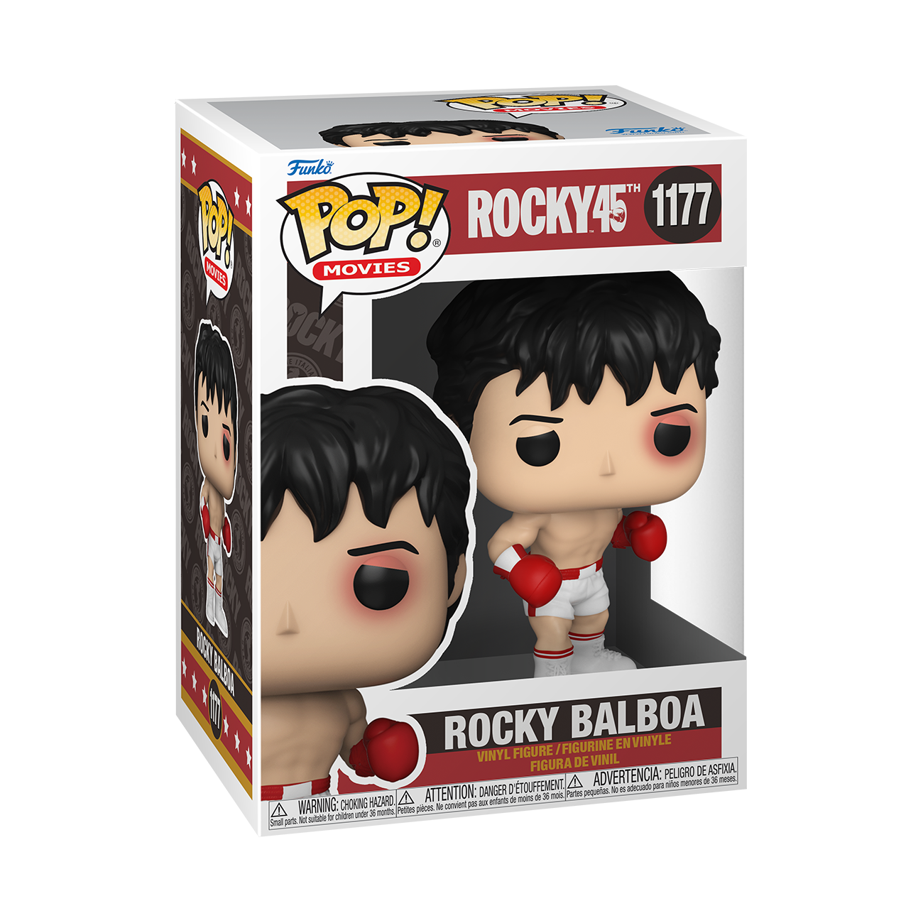  ROCKY BALBOA FUNKO POP! MOVIES 45TH ANNIVERSARY SYLVESTER STALLONE BOXING #1177</p><BR>In Stock<BR>In Stock Safety Information<br>Warning: Not suitable for children under 3 years. Small Parts. 