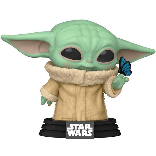 FUNKO GROGU WITH BUTTERFLY EXCLUSIVE POP STAR WARS MANDALORIAN #468 PRE ORDER