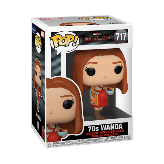  70'S WANDA FUNKO POP MARVEL WANDAVISION ELIZABETH OLSEN #717</p><BR>In Stock<BR>In Stock Safety Information<br>Warning: Not suitable for children under 3 years. Small Parts. 