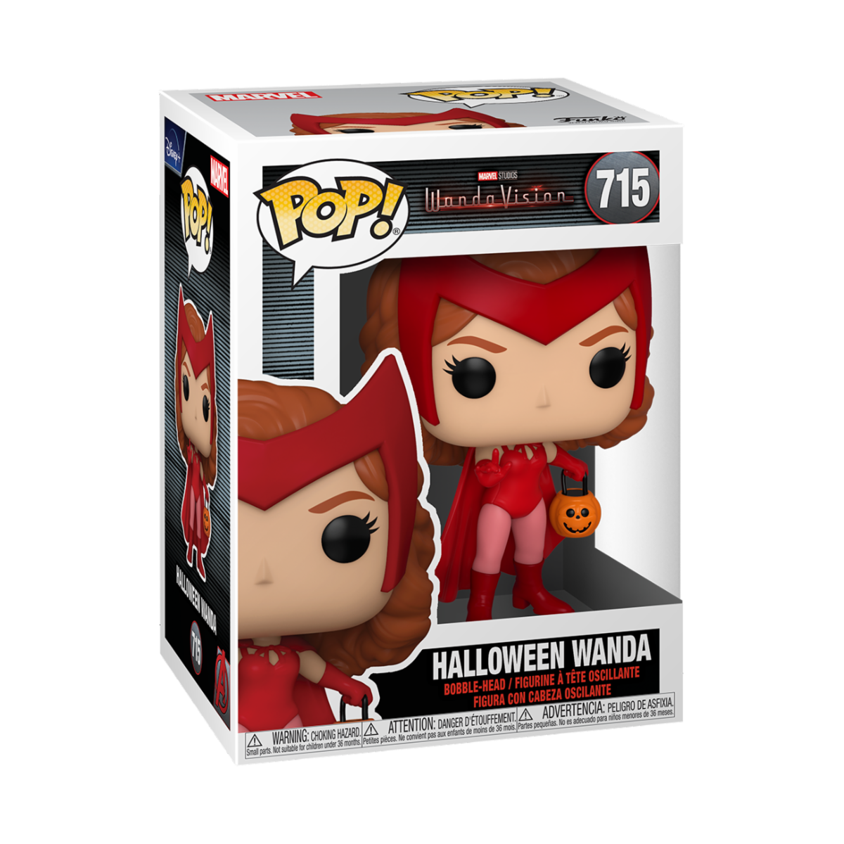  HALLOWEEN WANDA FUNKO POP MARVEL WANDAVISION ELIZABETH OLSEN #715</p><BR>In Stock<BR>In Stock Safety Information<br>Warning: Not suitable for children under 3 years. Small Parts. 