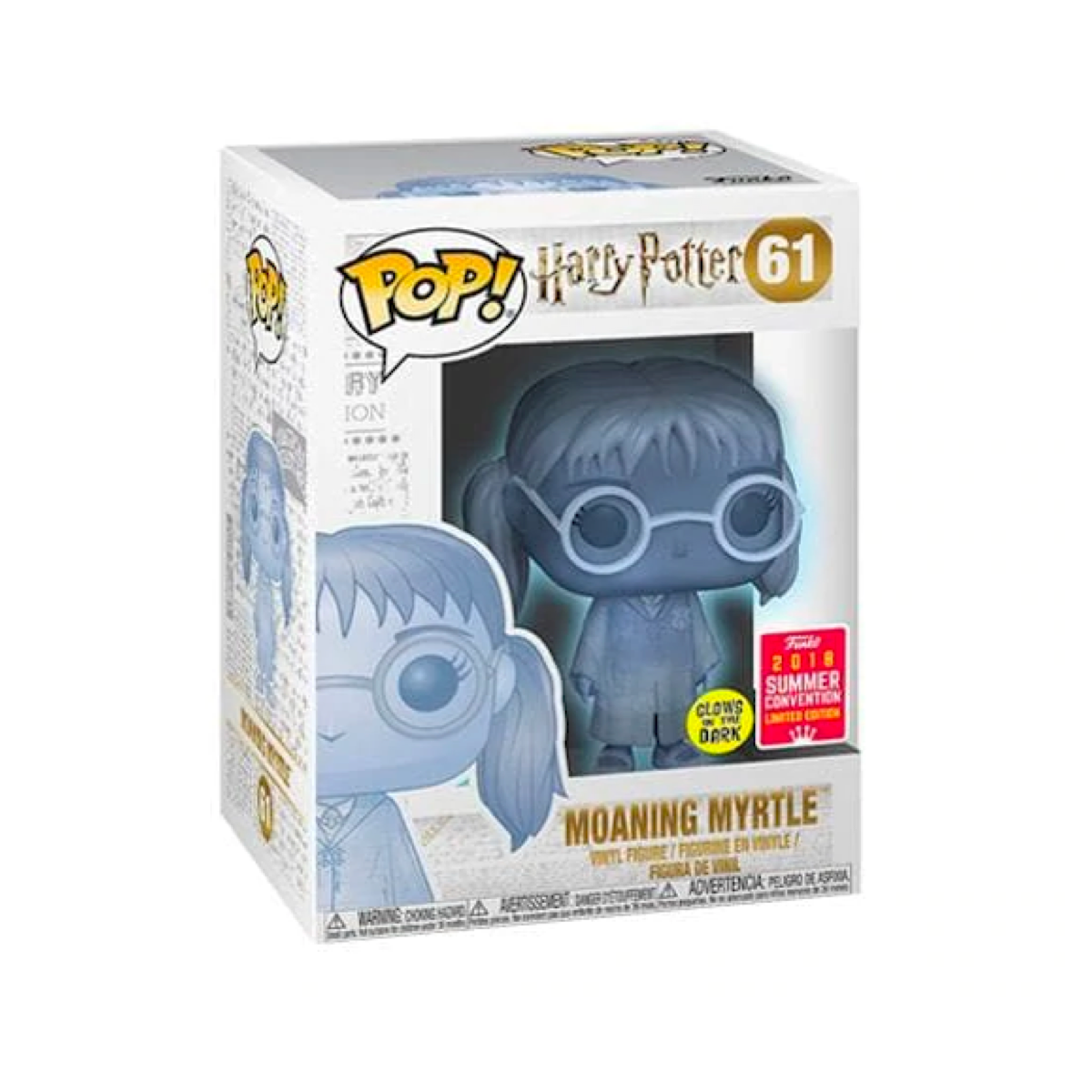 MOANING MYRTLE GLOW SDCC 2018 CONVENTION EXCLUSIVE FUNKO POP! VINYL #61