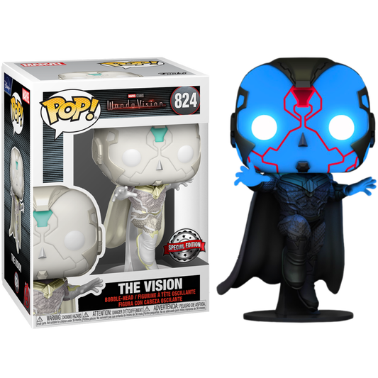  VISION GLOW IN THE DARK EXCLUSIVE FUNKO POP MARVEL WANDAVISION PAUL BETTANY #824</p><BR>In Stock<BR>In Stock Safety Information<br>Warning: Not suitable for children under 3 years. Small Parts. 